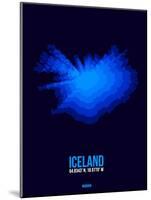 Iceland Radiant Map 3-NaxArt-Mounted Art Print