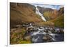 Iceland, random waterfall in the north, on the way to Myvatn.-Kristin Piljay-Framed Photographic Print