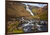 Iceland, random waterfall in the north, on the way to Myvatn.-Kristin Piljay-Framed Photographic Print