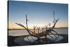 Iceland, Reykjavik, Solfar (Sun Voyager)-Christian Kober-Stretched Canvas