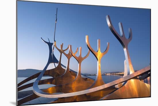 Iceland, Reykjavik, Solfar (Sun Voyager)-Christian Kober-Mounted Photographic Print