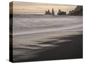 Iceland, Reynisfjara Beach-John Ford-Stretched Canvas