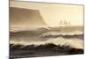 Iceland, Reynisfjara. Waves Breaking on Reynisfjara Beach-Katie Garrod-Mounted Photographic Print