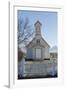 Iceland, Reynistadur. Schoolhouse behind picket fence.-Bill Young-Framed Photographic Print