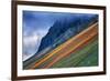 Iceland Roadside Geology, Lanscape Layers Stokknes Southern Iceland-Vincent James-Framed Photographic Print