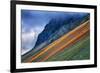 Iceland Roadside Geology, Lanscape Layers Stokknes Southern Iceland-Vincent James-Framed Photographic Print