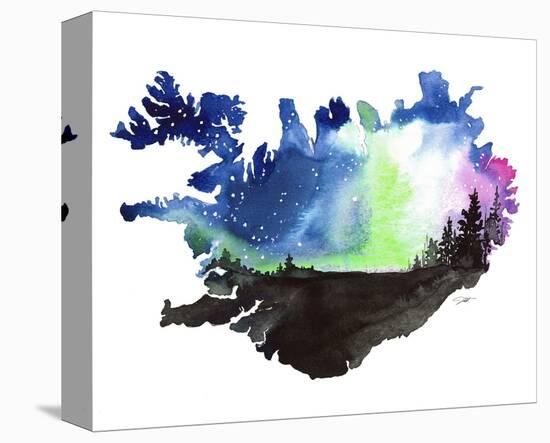 Iceland’s Northern Lights-Jessica Durrant-Stretched Canvas
