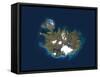 Iceland, Satellite Image-PLANETOBSERVER-Framed Stretched Canvas