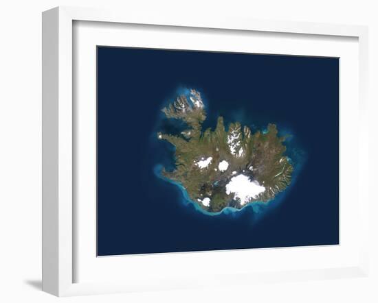 Iceland, Satellite Image-PLANETOBSERVER-Framed Photographic Print