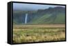 Iceland. Seljalandsfoss Waterfalls Famous Waterfall in South Iceland-Bill Bachmann-Framed Stretched Canvas