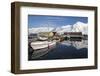 Iceland, Siglufjordur. Boats moored at pier.-Bill Young-Framed Photographic Print