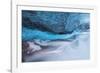 Iceland, Skaftafell National Park, Blue details of Vatnajokull Ice Caves.-Ellen Goff-Framed Photographic Print