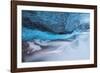 Iceland, Skaftafell National Park, Blue details of Vatnajokull Ice Caves.-Ellen Goff-Framed Photographic Print