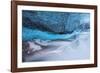 Iceland, Skaftafell National Park, Blue details of Vatnajokull Ice Caves.-Ellen Goff-Framed Photographic Print