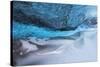 Iceland, Skaftafell National Park, Blue details of Vatnajokull Ice Caves.-Ellen Goff-Stretched Canvas