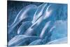 Iceland, Skaftafell National Park, Blue details of Vatnajokull Ice Caves.-Ellen Goff-Stretched Canvas