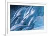 Iceland, Skaftafell National Park, Blue details of Vatnajokull Ice Caves.-Ellen Goff-Framed Premium Photographic Print