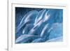 Iceland, Skaftafell National Park, Blue details of Vatnajokull Ice Caves.-Ellen Goff-Framed Photographic Print