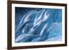 Iceland, Skaftafell National Park, Blue details of Vatnajokull Ice Caves.-Ellen Goff-Framed Photographic Print