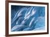 Iceland, Skaftafell National Park, Blue details of Vatnajokull Ice Caves.-Ellen Goff-Framed Photographic Print