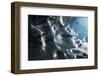 Iceland, Skaftafell National Park, Blue details of Vatnajokull Ice Caves.-Ellen Goff-Framed Photographic Print