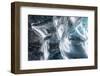 Iceland, Skaftafell National Park, Ice details of the Vatnajokull Ice Caves.-Ellen Goff-Framed Photographic Print