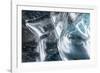 Iceland, Skaftafell National Park, Ice details of the Vatnajokull Ice Caves.-Ellen Goff-Framed Photographic Print