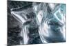 Iceland, Skaftafell National Park, Ice details of the Vatnajokull Ice Caves.-Ellen Goff-Mounted Photographic Print