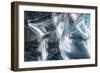 Iceland, Skaftafell National Park, Ice details of the Vatnajokull Ice Caves.-Ellen Goff-Framed Photographic Print