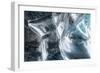 Iceland, Skaftafell National Park, Ice details of the Vatnajokull Ice Caves.-Ellen Goff-Framed Photographic Print