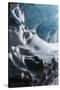 Iceland, Skaftafell National Park, Ice details of the Vatnajokull Ice Caves.-Ellen Goff-Stretched Canvas