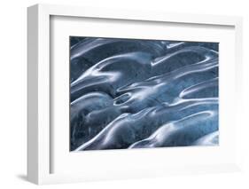 Iceland, Skaftafell National Park, Ice details of the Vatnajokull Ice Caves.-Ellen Goff-Framed Photographic Print