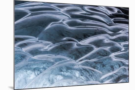 Iceland, Skaftafell National Park, Ice details of the Vatnajokull Ice Caves.-Ellen Goff-Mounted Photographic Print