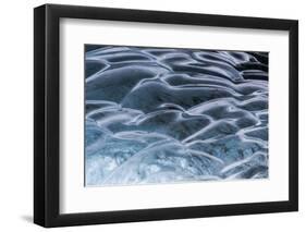 Iceland, Skaftafell National Park, Ice details of the Vatnajokull Ice Caves.-Ellen Goff-Framed Photographic Print