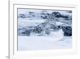 Iceland, Skaftafell National Park, Jokulsarlon. Chunks of ice from the Vatnajokull Glacier.-Ellen Goff-Framed Photographic Print