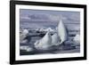 Iceland, Skaftafell National Park, Jokulsarlon lagoon. Ice from Vatnajokull Glacier on a lagoon.-Ellen Goff-Framed Photographic Print