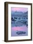 Iceland, Skaftafell National Park, Lake Jokulsarlon. Lake Jokulsarlon at sunset.-Ellen Goff-Framed Photographic Print