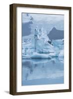 Iceland, Skaftafell National Park, Lake Jokulsarlon. View of the iceberg filled lake.-Ellen Goff-Framed Photographic Print