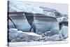Iceland, Skaftafell National Park, Skaftafelljokull Glacier. Huge chunks of glacial ice.-Ellen Goff-Stretched Canvas