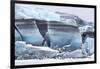 Iceland, Skaftafell National Park, Skaftafelljokull Glacier. Huge chunks of glacial ice.-Ellen Goff-Framed Photographic Print