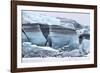 Iceland, Skaftafell National Park, Skaftafelljokull Glacier. Huge chunks of glacial ice.-Ellen Goff-Framed Photographic Print