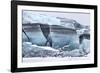 Iceland, Skaftafell National Park, Skaftafelljokull Glacier. Huge chunks of glacial ice.-Ellen Goff-Framed Photographic Print