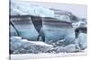 Iceland, Skaftafell National Park, Skaftafelljokull Glacier. Huge chunks of glacial ice.-Ellen Goff-Stretched Canvas