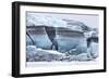 Iceland, Skaftafell National Park, Skaftafelljokull Glacier. Huge chunks of glacial ice.-Ellen Goff-Framed Photographic Print