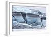 Iceland, Skaftafell National Park, Skaftafelljokull Glacier. Huge chunks of glacial ice.-Ellen Goff-Framed Photographic Print