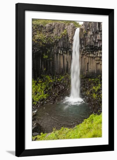 Iceland, Skaftafell National Park, Svartifoss, Black Falls.-Ellen Goff-Framed Photographic Print