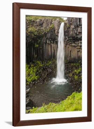 Iceland, Skaftafell National Park, Svartifoss, Black Falls.-Ellen Goff-Framed Photographic Print