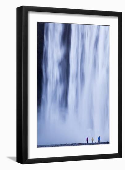 Iceland, Skogafoss. the 62M High Waterfall of Skogafoss at the Western Edge of Skogar.-Katie Garrod-Framed Photographic Print