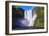 Iceland, Skogafoss. Waterfall and Rainbow-Jaynes Gallery-Framed Photographic Print