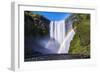 Iceland, Skogafoss. Waterfall and Rainbow-Jaynes Gallery-Framed Photographic Print